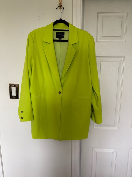 Wildfang Jackets & Blazers - Wildfang Lime Green Single-Button Blazer